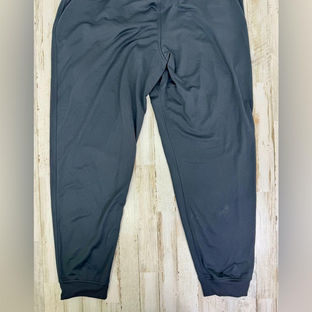 Under Armour Joggers Mens XL Black Drawstring Fleece Pocket Sweatpants Tapered - Picture 10 of 10